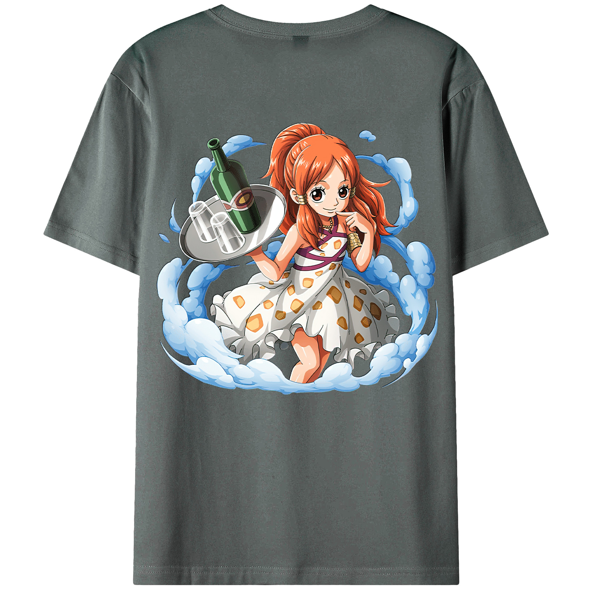ワンピース ナミ ONE PIECE Nami 綿100％半袖Tシャツ（背面プリント）